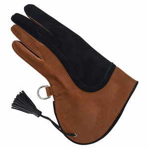 Gants de fauconnerie en cuir de vachette souple double couche de haute qualité pour la manipulation des oiseaux, pour aigles et faucons - Product Image 1