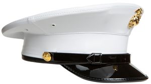 Casquettes à visière brodées sur mesure avec écusson en bullion blanc, chapeaux uniformes de haute qualité, coupe structurée, vente en gros, fabricant en vrac - Product Image 3