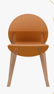 Chaise de salle à manger de haute qualité en coquille d'orange, style européen, mobilier de cuisine simple, chaise de loisirs, fournisseur et fabricant pour commandes en gros - Product Image 3
