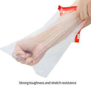 Sacs refermables en PE thermosoudables de qualité alimentaire, durables et étanches, avec fermeture à glissière, pour la conservation des aliments au congélateur - Product Image 4