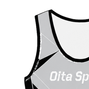 Traje de Competición de Remo Gris Claro, Negro y Blanco para Hombre, Uniforme de Competición sin Mangas, Singlet de Alto Rendimiento, Personalizado, Venta al Por Mayor - Product Image 4