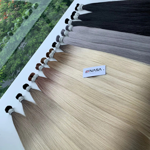 <b>Thick</b> Ends NASA Vietnamese Virgin Human Hair Bulk Double Drawn 100g No Tangle Natural Straight Strong Silky <b>Bleached</b> Hanoi 60%+ - Product Image 1