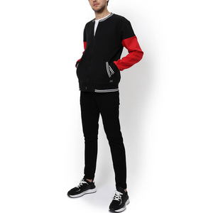 <b>Men's</b> Black Red Color Winter Varsity <b>Jacket</b> Zipper Closure <b>for</b> <b>Men</b> Slim Fit Polyester Autumn Wear <b>Baseball</b> Coat <b>Men's</b> <b>Jackets</b> - Product Image 3