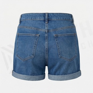 Shorts de Mezclilla para Mujer, a la Moda, con Bolsillos de Color Personalizado, Pantalones Vaqueros de Algodón Sexys, Venta al por Mayor, Ropa Casual de Verano, Estilo Urbano - Product Image 2
