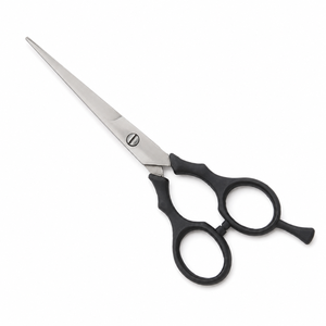 Ciseaux de coiffure en acier inoxydable, ciseaux de barbier à manche noir pour coiffeur - Product Image 4