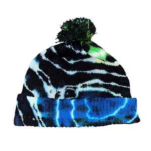 Bonnet tricoté en coton/laine tie-dye couleur personnalisée, broderie en gros, bonnets à revers, casquettes vintage streetwear pour adultes 2026 - Product Image 3