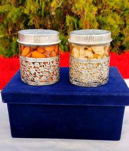 Caja de Almacenamiento de Frutos Secos de Latón Estilo Vintage con Tapa, Recipiente Decorativo para Dulces y Nueces, para Regalo de Boda - Product Image 2