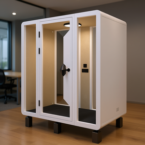 Paneles Acústicos Duo HIPOD para Oficina en Casa, Módulos de Mobiliario de Oficina, Cabinas Acústicas, Mobiliario de Oficina - Product Image 3