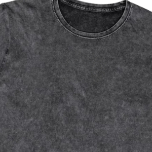 Camiseta de Algodón Slim Fit Color Carbón con Efecto Desgastado, Estilo Urbano, Personalizable con Logotipo, Impresión OEM, Alta Calidad, Moda - Product Image 2