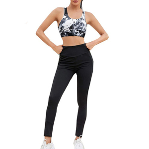 Soutien-gorge de sport tie-dye pour femme, dos nageur, rembourré, sans couture, respirant, pour yoga, gym et entraînement, haut court de sport - Product Image 5