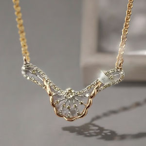 Nueva colección Double Kunda Pendant 14K Gold Tanmaniya Set con diamantes Colgantes y dijes elegantes - Product Image 3