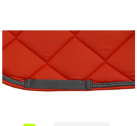 Ensemble de tapis de selle pour cheval en peau de mouton de qualité supérieure avec bonnet d'oreille assorti |   Tapis de selle équestre matelassé hexagonal |   Équitation