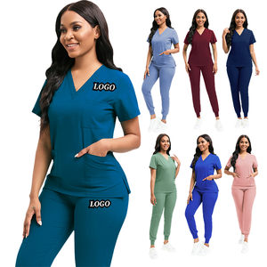 Uniformes Médicos FMF Personalizables, Pantalones Rectos de Enfermería Unisex, Conjunto de Uniforme Hospitalario, Material Spandex/Poliéster, Disponible en Stock - Product Image 3