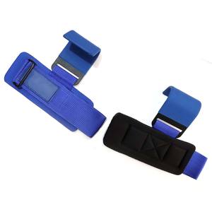 Adjustable Weight Lifting Hook Strap Neoprene Padded Metal Weightlifting Hook Heavy Duty Pull Ups & Gym Barbell Workout Training - Product Image 1