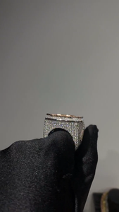925 Silver Custom Number 93 <b>Ring</b> Lab Grown <b>Diamond</b> Maple Leaf Championship Statement <b>Ring</b> For Men - Product Image 2