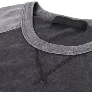 Wholesale Adult <b>Men's</b> <b>T</b> <b>Shirt</b> Gray Color Slim Fit <b>Long</b> <b>Sleeve</b> Casual Wear Raglan <b>T</b> <b>Shirt</b> For Summer - Product Image 6