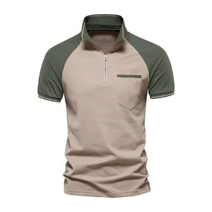 Camisetas de Manga Corta para Hombre, Casuales, Sólidas, Elegantes, de Secado Rápido, Tejido Transpirable, con Bolsillo, de Spandex/Algodón - Product Image 2