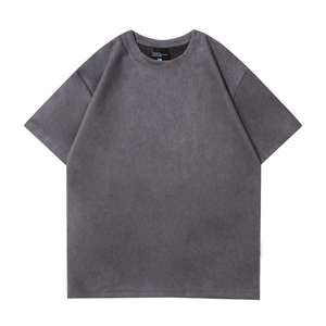 T-shirt décontracté vintage pour homme, couleur unie, coupe ample, 100 % coton, manches courtes, anti-plis, séchage rapide, écologique et respirant - Product Image 6