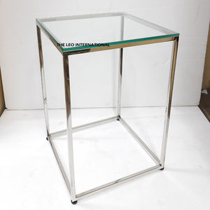 โต๊ะข้างโซฟา ราคาส่งถูกที่สุด สำหรับอพาร์ทเมนต์ขนาดเล็ก เฟอร์นิเจอร์สไตล์เรียบง่าย วัสดุสแตนเลส - Product Image 1