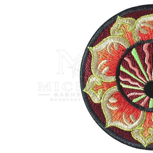 Wholesale <b>Embroidery</b> Patches With Custom Shape Design Fine Embroidered Details Strong Backing <b>Material</b> And Smooth Edges - Product Image 2