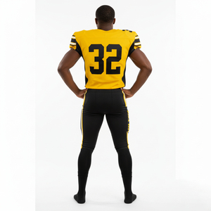 ชุดอเมริกันฟุตบอลดีไซน์ล่าสุด ลดราคาพิเศษ ระบายอากาศได้ดี ไซส์ใหญ่ ยูนิเซ็กซ์ คุณภาพพรีเมียม แขนสั้น ผ้าโพลีเอสเตอร์ 100% - Product Image 2