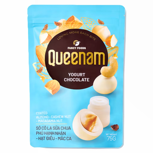 Offre Spéciale Dragées au Chocolat Personnalisées Marque Privée Vente en Gros HALAL 75G Snacks aux Yaourts, Amandes, Noix de Cajou et Noix de Macadamia Enrobées de Chocolat - Product Image 1