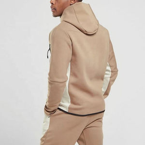 Dernier modèle de survêtement respirant en molleton 100 % coton, coupe ajustée, pour homme, avec couleurs et tailles personnalisables - Product Image 3