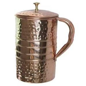 <b>High</b> Quality Copper Water Pitcher Suitable for <b>Kitchen</b> Dining <b>Table</b> Health Inspired Drinking Experience - Product Image 1