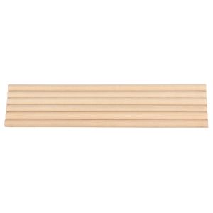 25 bâtonnets en bois de bouleau naturel non finis, 1/2 x 12 pouces, pour projets de bricolage - Product Image 1