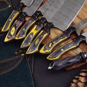 Couteau de cuisine artisanal en acier Damas, ensemble de couteaux de chef pour la découpe de viande et de légumes, couteaux utilitaires, vente en gros, USA, UE - Product Image 3