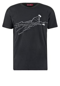 เสื้อยืดลำลองสำหรับผู้ชายผ้าฝ้ายโพลีเอสเตอร์100% ไหล่ตกผ้าถักน้ำหนักมากงานตามสั่งแนวสตรีท - Product Image 2