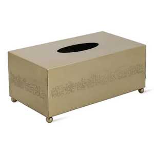 Luxury Tabletop Tissue Box Holder Handmade Eco Friendly Tissue Organizer for Dining <b>Table</b> <b>Office</b> Modern Decorative Tissue box - Product Image 3