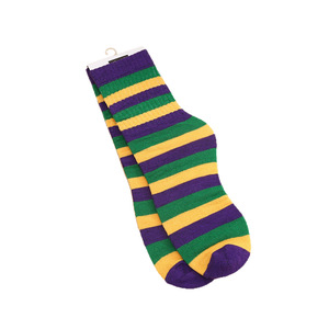 <b>Women</b> <b>Crew</b> <b>Socks</b> Solid Cotton Breathable Purple Green Yellow Jacquard Knitted CLASS 1 Compression Yoga Sports Use Daily Wear - Product Image 2