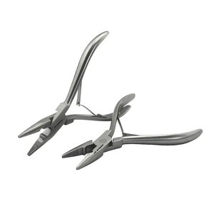 Juego de Pinzas de Acero Inoxidable Plateado para Extensiones de Cabello, Herramienta Profesional para Instalación de Extensiones de Cabello con Queratina - Product Image 3