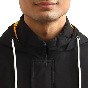 Veste coupe-vent à capuche d'hiver sur mesure de haute qualité, vente en gros de rue, légère, imperméable, toile vintage - Product Image 5