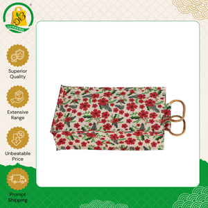 Bolsa de yute de la mejor calidad para dos botellas, resistente y fácil de transportar, con un bonito motivo impreso y asa de caña, hecha para fiestas navideñas, procedente de la India. - Product Image 4