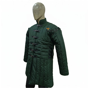 Chaqueta Gambeson Verde Medieval de Alta Calidad, Acolchada y Gruesa, de Algodón, Estilo Aketon, para Cosplay, Disfraz Histórico - Product Image 2
