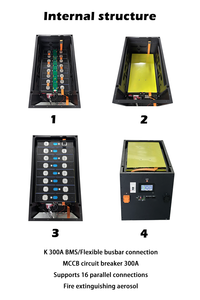 ג 'ויקסיאנג 51.2v מתלה lifepo4 מתלה ליתיום יון ומערכת אחסון אנרגיה ביתית diy עם תיבת סוללת 16 - Product Image 4