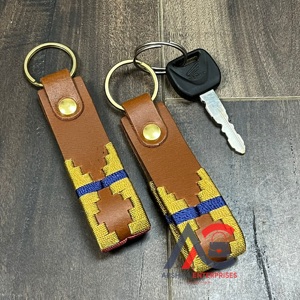 Premium Pattern Genuine Leather Keychain Handmade Stylish Woven Design <b>Key</b> Holder Durable <b>Key</b> <b>Ring</b> Western Style Gift Accessory - Product Image 1