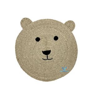 New Arrival Adorable Baby <b>Rug</b> Natural Seagrass Water Hyacinth Woven Handmade Cute Face Nursery Kids Room Home Decor - Product Image 4