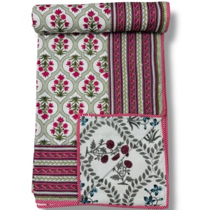 Best Selling Cotton Dohar Handcrafted Indian Heritage <b>Queen</b> <b>Size</b> Block Printed Buy Direct From Supplier At Bulk Price - Product Image 1