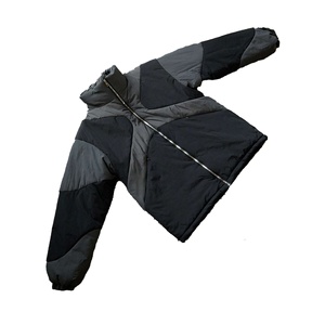 Nouvelle arrivée, veste matelassée décontractée d'extérieur personnalisée avec col montant, couleur contrastée, veste d'hiver chaude rembourrée en duvet pour homme - Product Image 2