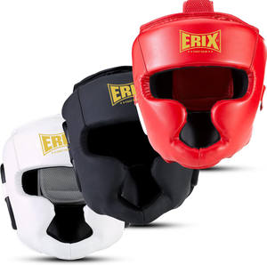Casco de Boxeo de Cuero de la Mejor Calidad 2026, Doble Visera, Cierre de Gancho y Bucle, Estilo Deportivo, para Muay Thai, MMA, Sparring, Protección - Product Image 3