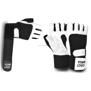 Correa de muñeca ajustable Guantes de gimnasio de cuero para levantamiento de pesas y entrenamiento de culturismo Equipo de fitness - Product Image 5