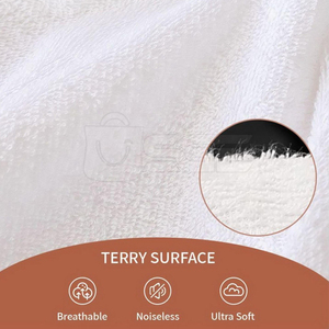 Luxury Knitted Terry Mattress Protector with Absorbent 300tc Fabric Eco-Friendly Waterproof Layer & Secure Elastic Skirt - Product Image 2