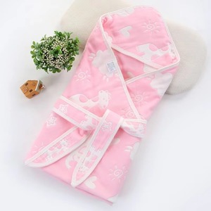 Toalla de baño con capucha de algodón para recién nacidos, estampado de conejo azul, toalla con capucha para bebés y niños, agradable para la piel - Product Image 3