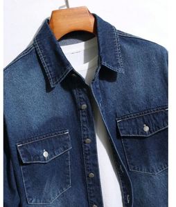 Blouson en jean pour homme, style urbain 2025, col montant, imperméable pour l'hiver, dernière conception, coupe ajustée personnalisée, respirant, avec fermeture frontale - Product Image 3