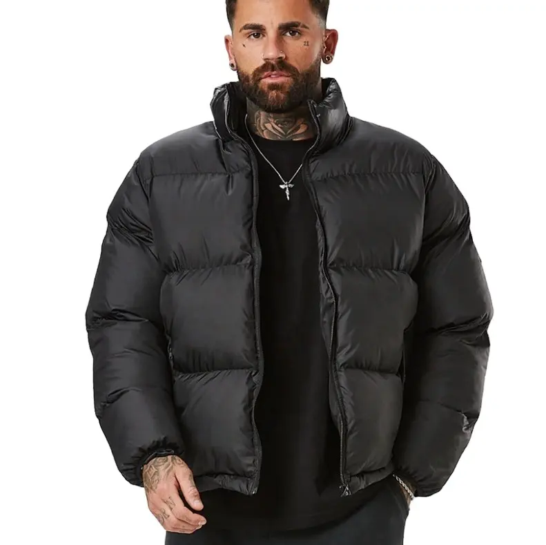 cheap Jacket customize logo new design 100% nylon soft warm coat 2021 New Men Plus size puffer Jackets