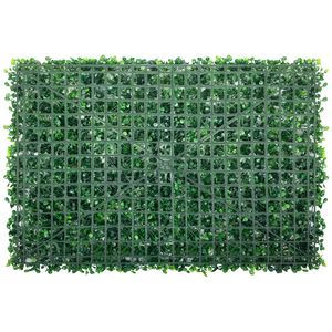24 Pannelli di Siepe Artificiale in Bosso 60x40 cm, Resistenti ai Raggi UV, Schermi Verdi e Divisori per Ambienti - Product Image 5