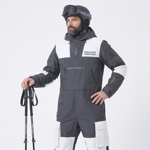 Combinaison de sport d'hiver imperméable, coupe-vent et respirante MALUZA INDUSTRIES High Tech Outdoor, 10 000 mm, à capuche, pour homme - Product Image 4